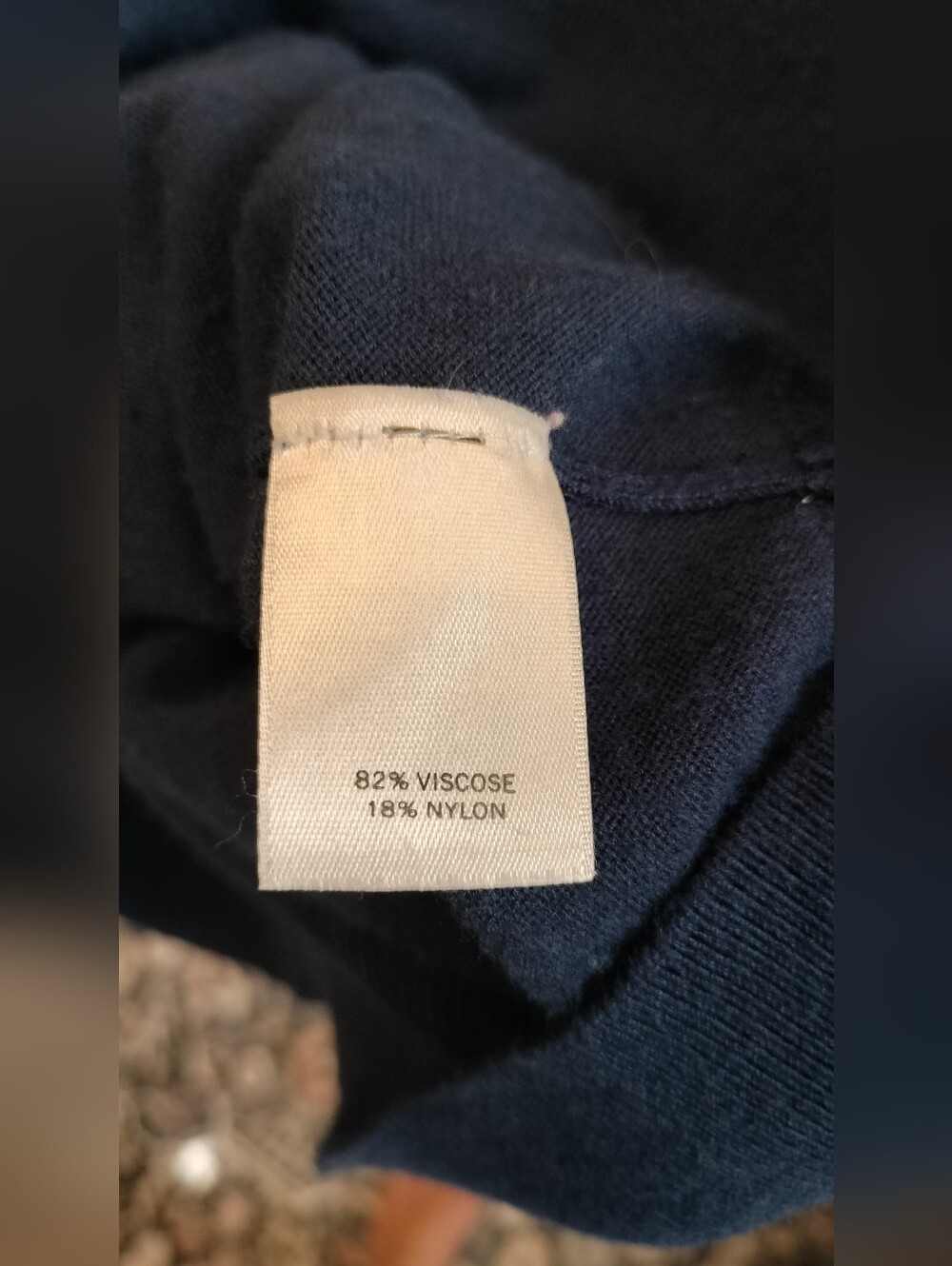 EUC! Halogen Women's Navy Blue Button Front Cardigan 3/4 Sleeves. Size XL - Picture 7 of 8